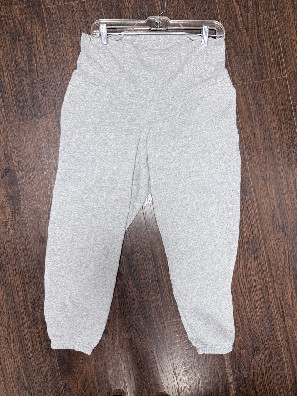 GAP MATERNITY GRAY WARM UP TRACK PANTS WITH POCKETS
